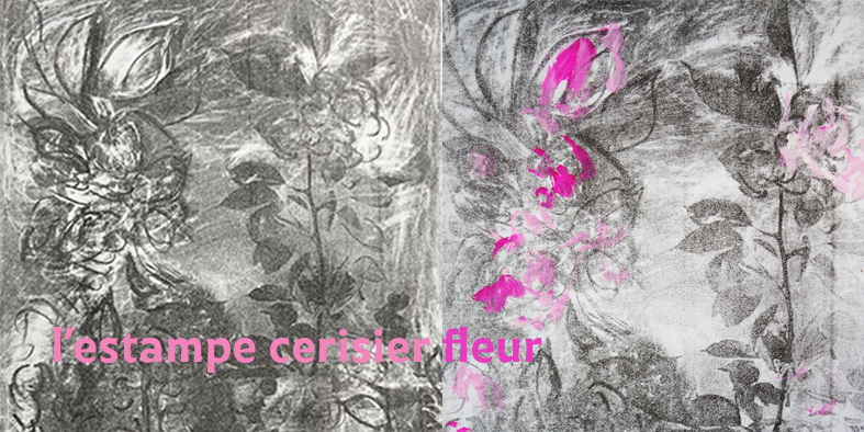L’estampe cerisier-fleur